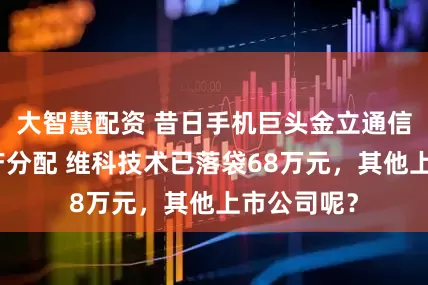 大智慧配资 昔日手机巨头金立通信第二次破产分配 维科技术已落袋68万元，其他上市公司呢？